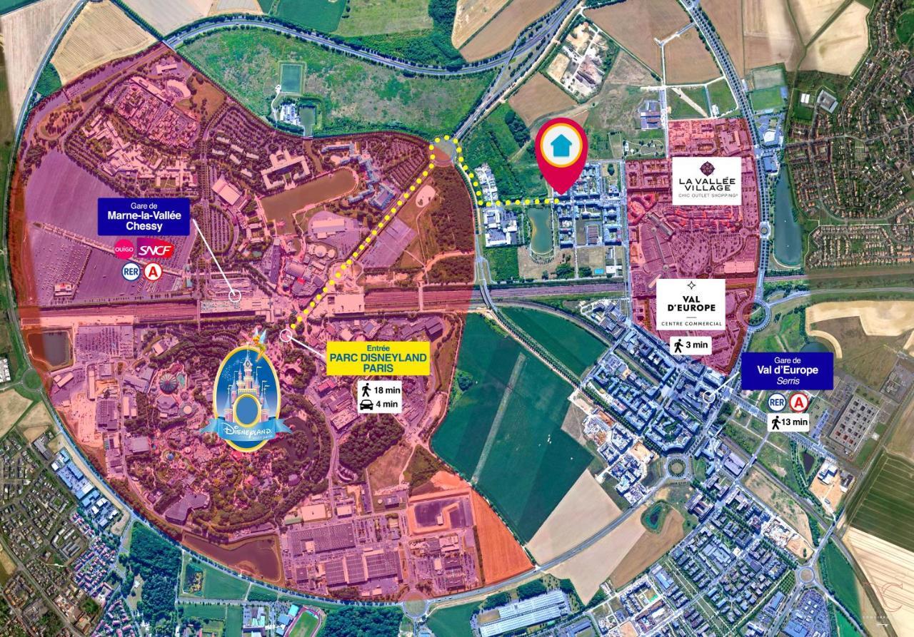 Disneyland-Paris, Studio 2 Pers, Wifi Serris Eksteriør billede